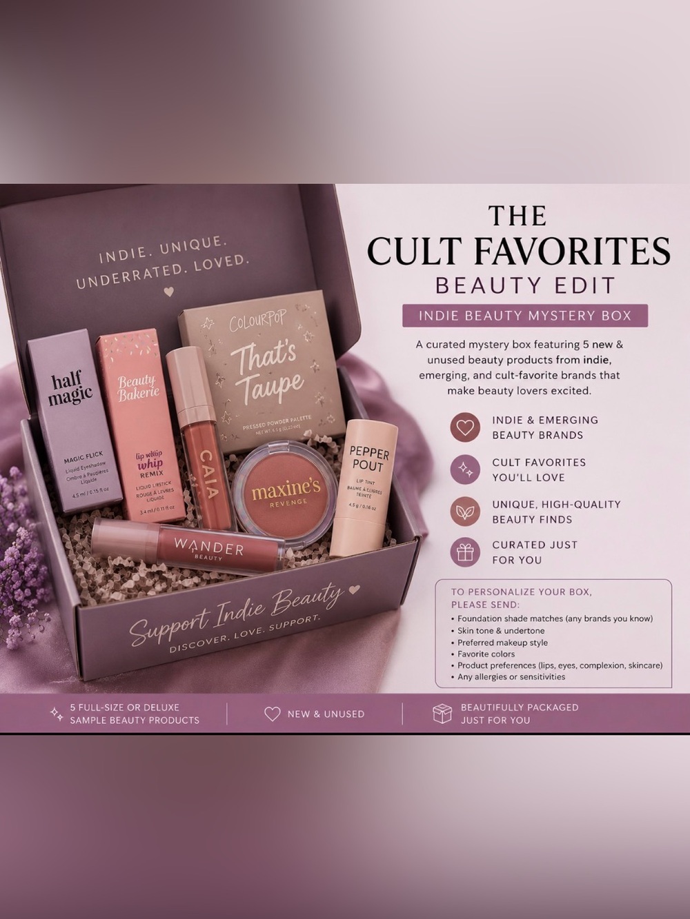 THE CULT FAVORITES BEAUTY EDIT ✨ MAKEUP MYSTERY BOX